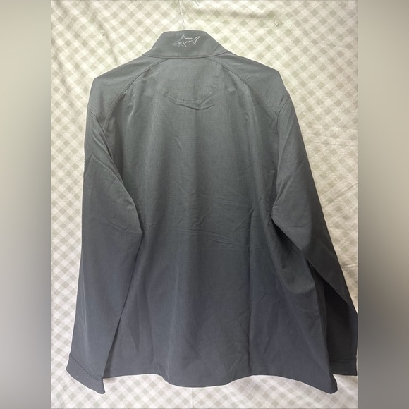Greg Norman Men's Woven Windbreaker Full-Zip Golf Jacket JL3 Dark Grey XXL - Picture 2 of 9